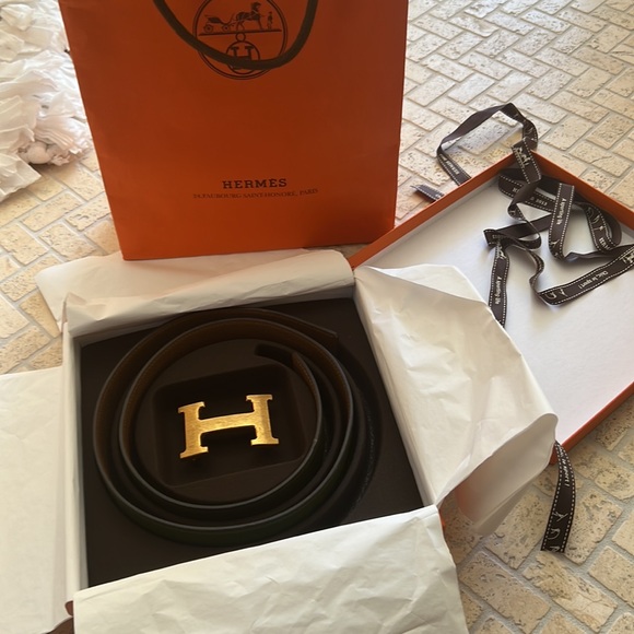 Authentic Hermes H belt. Belt length 75. All double sided. Trade for bags - Picture 11 of 17